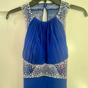 Morgan & Co. Cobalt Blue Formal/Prom Dress Sz 1/2